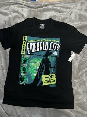 Wicked Emerald City Graphic Tee - Black